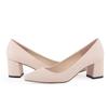 Женские туфли-лодочки Новый стиль Телесные Повседневные 5 см Низкий Толстый каблук Заостренный носок Туфли на высоком каблуке Женские Офисные Черные Для светских мероприятий Вечерние Свадебные туфли