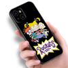 Чехол для телефона с изображением героев мультфильмов R-Rugrats для Apple iPhone 12 13 Mini 11 14 15 Pro Max 7 8 Plus X XR XS SE 2020 2022, черный силиконовый чехол
