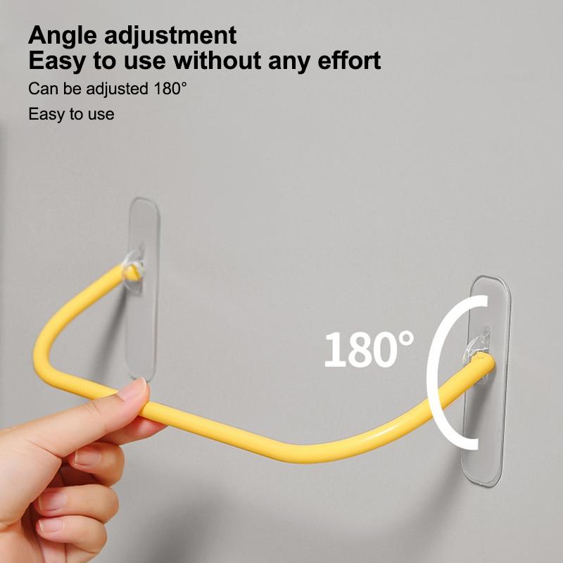 1Pc Simple Shoe Rack Wall-Mounted Bathroom Slippers Hook Holder Shoes Slipper Drain Storage Drying Rack Shoe Organizer Hanger