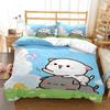 Cute Bubu Dudu Cartoon Bear Panda Duvet Cover Kawaii Bedding Sets Soft Quilt Cover and Pillowcases SingleDoubleQueenKing Boys