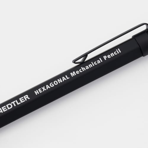 STAEDTLER Hexagonal Mechanical Pencil 0.5mm, Clean Black (925 77-05B)