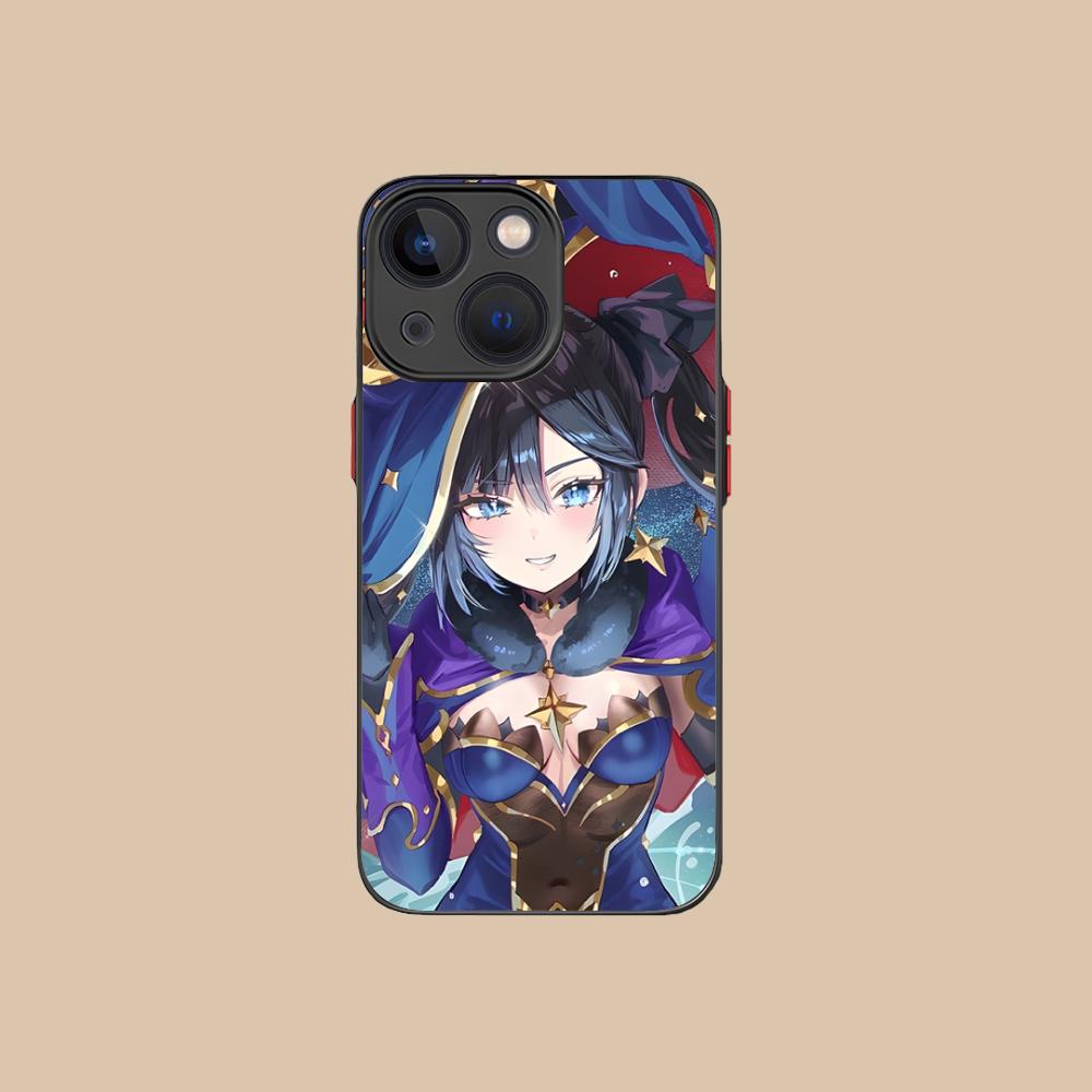 Game GI Mona Silicone Mobile Phone Case for iPhone 17 16 15 14 13 12 11 X XR XS 8 7 Air Pro Max Plus Mini Colorful Cover