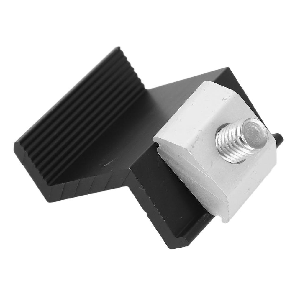 12pcs Durable Solar Panel End Clamp Lightweight Photovoltaic Z Bracket For Off-Grid System