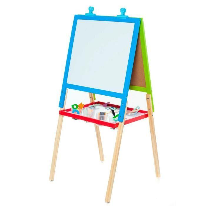 2 In 1 Wooden Creative Board - MOLTO - 46 Pcs - Children - Mixed - White - From 3 Years Old - Indoor