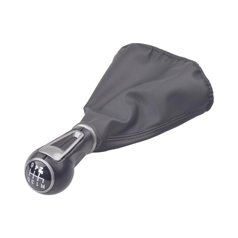 Manual 5-Speed 6-Speed Gear Shift Knob Car Stick Gear Knob Shift HandBall With PU Leather Gaiter Boot Cover For SEAT IBIZA IV