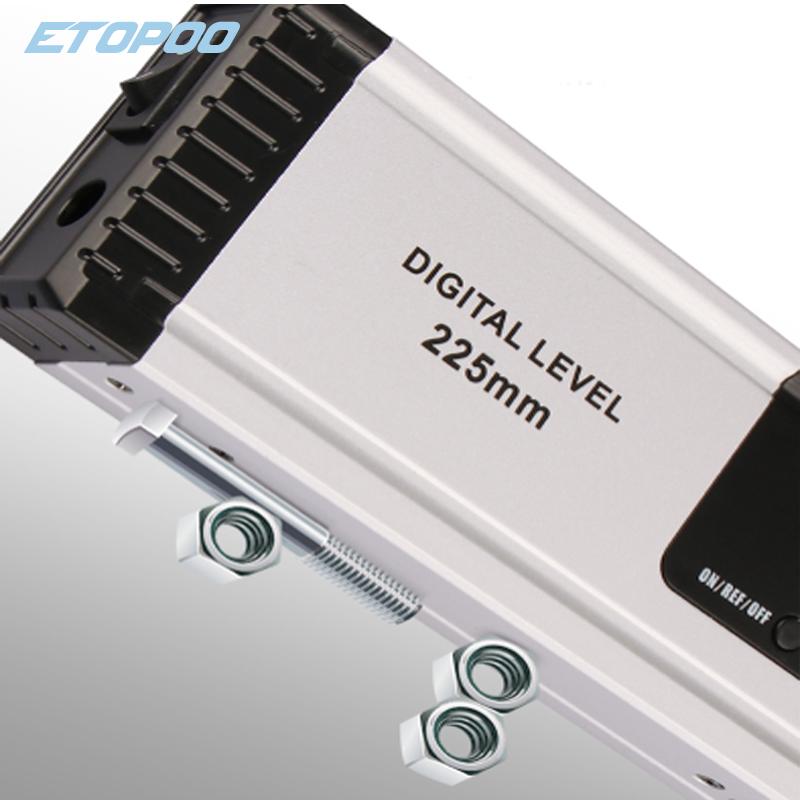 225/400 мм Магнитный цифровой угломер, уклономер, электронный уровень, 360 градусов, алюминиевый сплав, пузырьковый спиртовой уровень