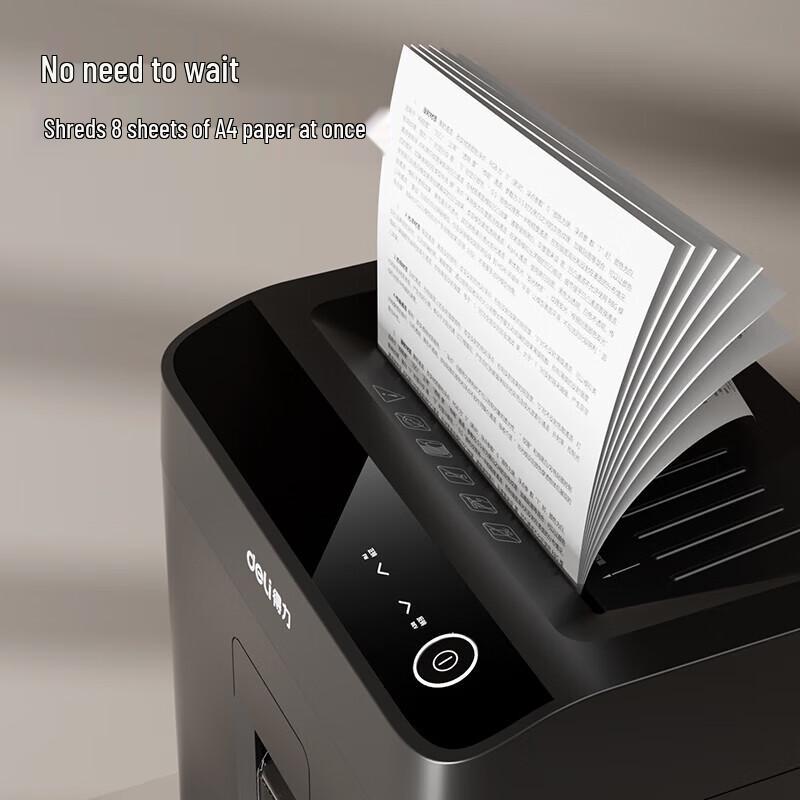 Deli High-Security Micro-Cut Paper Shredder GA511 CN plug (adapter included)