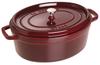 Staub Cocotte Oval Grenadine Red большой эмалированный горшок ручной работы, совместимый с IH, японский La Cocotte Oval "Pico 33 см" [Авторизованный продукт] 40509-692