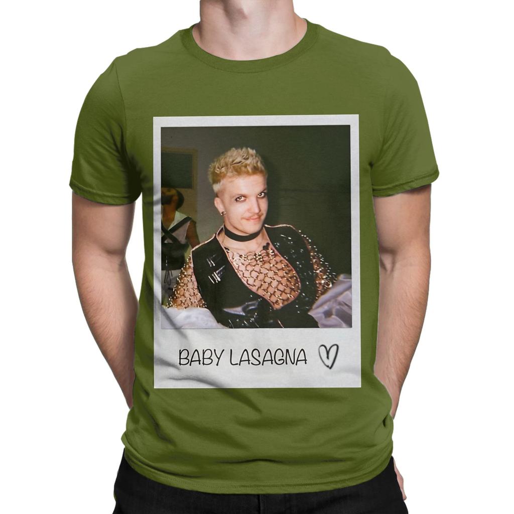 BBaby Lasagna белая картина Графика 100% Хлопок Футболка bBaby Lasagna Футболки Топы Для Унисекса