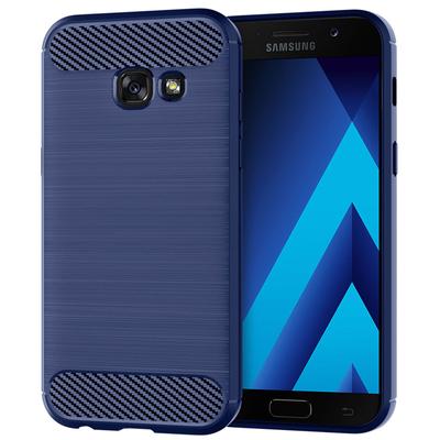 Противоударный силиконовый чехол для Samsung A7 2017 Galaxy A720 A720F A720S задняя крышка из углеродного волокна для Samsung a7 2017 матовые чехлы