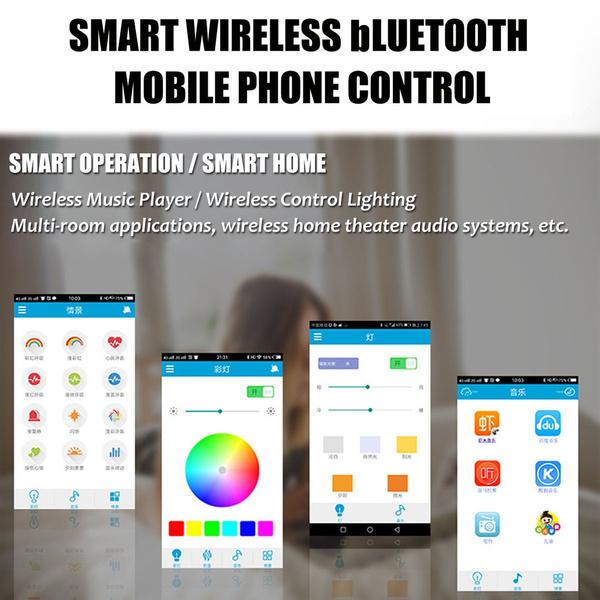 200 Вт Скандинавский светодиодный потолочный светильник Музыкальный потолочный светильник с Bluetooth-динамиком Управление приложением для мобильного телефона Диммируемый свет для домашнего декора