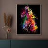Modern Color Graffiti Ferocious Tiger Wall Art Canvas Painting Living Room Study Home Decoration Pictures Posters and Prints