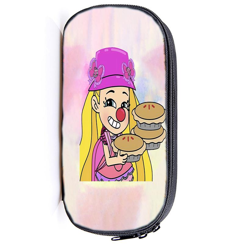 Детский пенал с изображением Дианы и Ромы для девочек, милый кавайный пенал для хранения карандашей, детская сумка для ручек, канцелярская коробка, школьные принадлежности для школьников