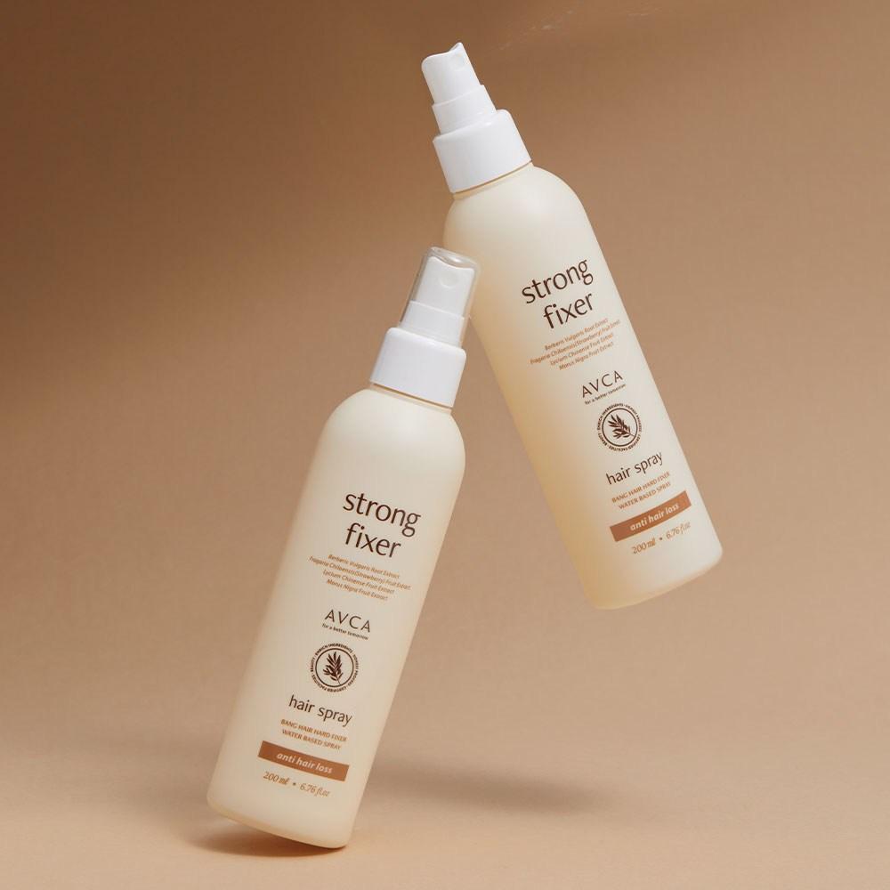 Abka Strong Hair Fixer Hair Loss Symptom Relief, спрей для укладки челки, 2 шт., 200 мл