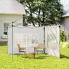 Gazebo Side Panels Sides Replacement With Window For 3x3(m) Or 3x4m Pop Up Gazebo 2 Pack White