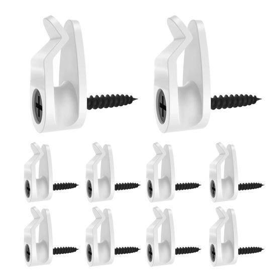 10 шт. уличные клипсы для гирлянд, высокая стабильность, простая установка, всепогодные крючки-подвески для кабеля сказочной гирлянды