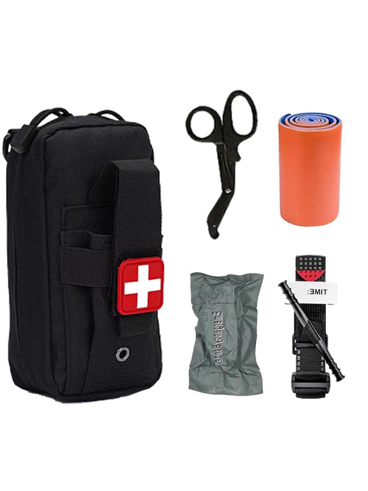Аптечка первой помощи для выживания, со жгутом и сумкой для хранения, походные принадлежности для экстренных ситуаций на открытом воздухе, переносные медицинские сумки