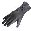 Novel Fashion Women Lady Soft Leather Gloves Winter Warm Mitten Xmas Gift Black