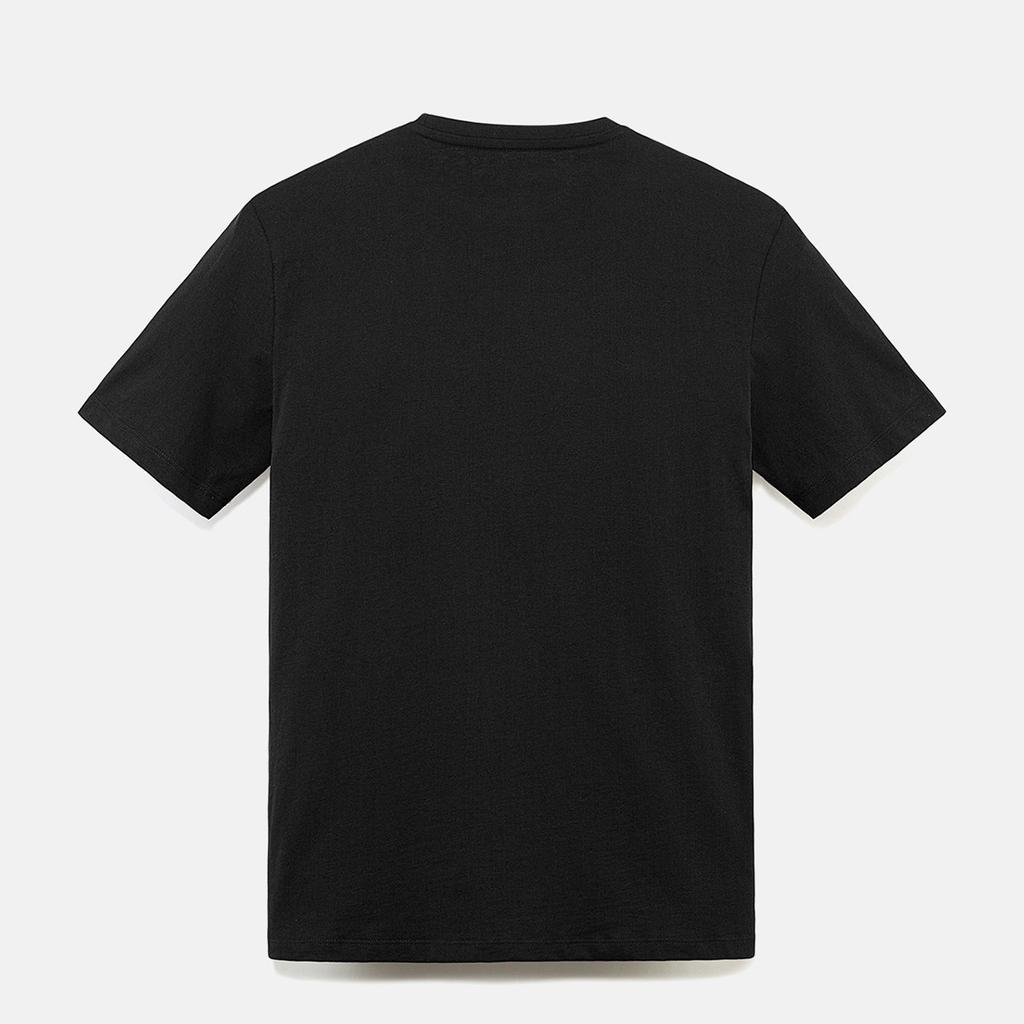 Timberland T-Shirts Men's Black Crew Neck Moderate A6281-