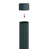 Fence Post Set 12 pcs Green 100 cm Powder Coated Steel