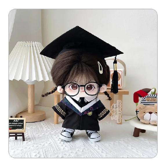 Only Clothes 10/15/20/40cm Cotton Doll Clothes College Graduation Season Six Science Bachelor'S Clothing Set No Doll souvenir