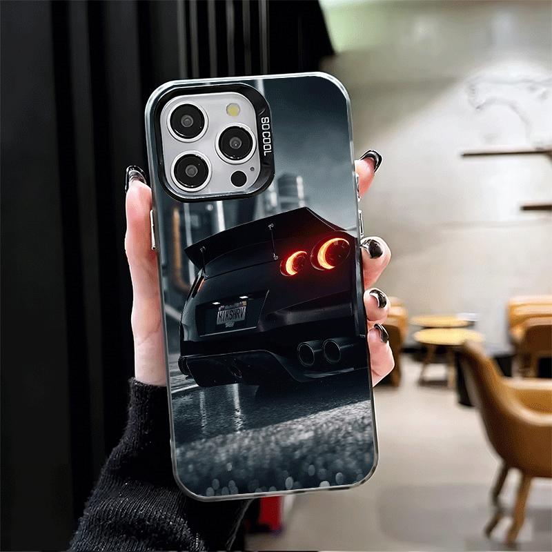JDM Sports Car G-GTR Soft Phone Case for iPhone 15 16 17 Pro Max 17Air 16E 14 Plus 13 12 Mini Shockproof Cover Back Shell