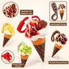 Cute Cartoon Ice Cream Keychain Food Shaped Backpack Pendant New Dessert Keychain  Party