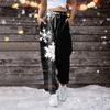 Women's Casual Fashion Sweatpants Christmas Printed Casual Pants