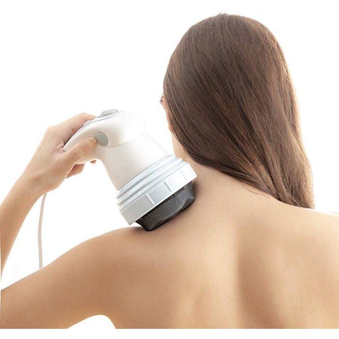 Appareil de Massage Anticellulite - CELLUSTOP - 5 Têtes Changeables - Chaleur Infrarouge - Vitesse Ajustable