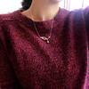 Musla Trend Classic High Qulity 925 Sterling Silver Jewelry For Moon Star Shaped Pendant Wedding Happy Pendant Pink Gold Charms