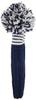 Jan Craig Handmade Head Cover for Fairway Wood #5 NavyWhiteSilver