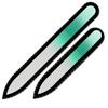 Набор из 2 пилочек для ногтей Rainbow Crystal, ручная работа из чешского закаленного стекла R-MS
