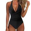 Summer Sexy One Piece Large Size Swimwear Push Up Women Plus Size Swimsuit Closed Bodysuit Female Bathing Suit Pool Beachwear