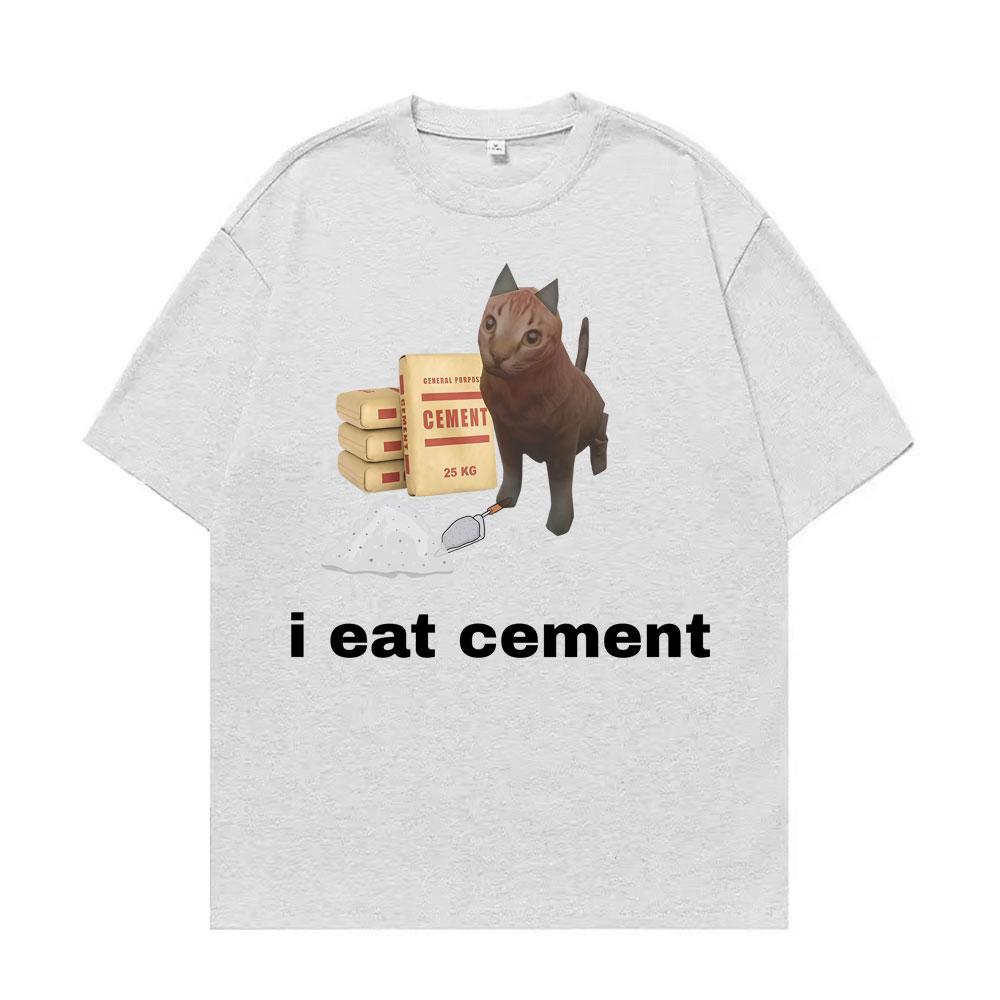 I Eat Ceunisext Funny Cat Meme Graphic T Shirt Gift For Unisex Unisex Fashion Cute Humor Tshirts Vintage Casual Oversized Tshirt Tops