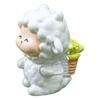 Mini Sheep Figurine Resin Miniature Animal Ornament Fall Harvesting Sheep Statue for Fairy Garden DIY Craft Micro Landscape