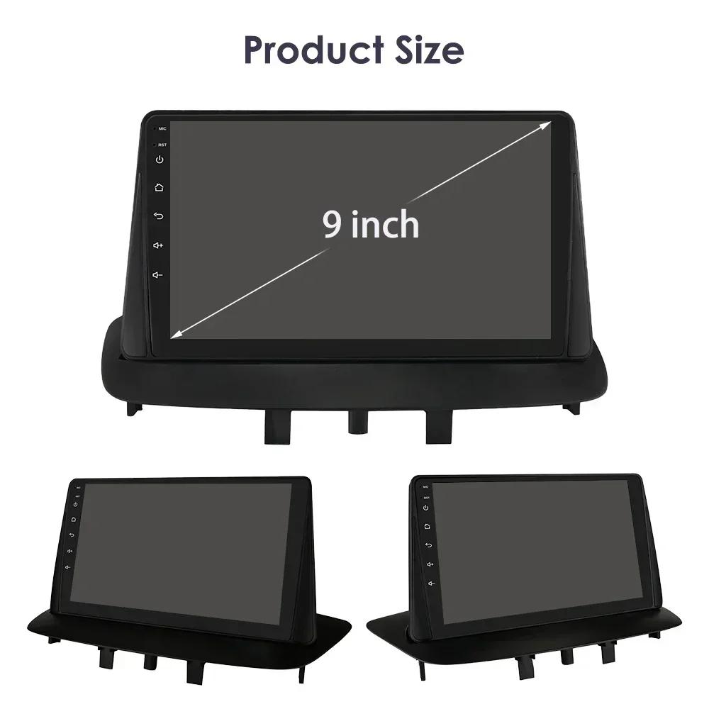 OSSURET 4G 9" Android 12 автомобильное радио GPS для Renault Megane 3 Fluence 2008 - 2014 Samsung SM3 2Din Carplay авто стерео головное устройство интеллектуальная навигация