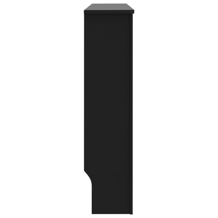 Cache-radiateur Noir - VidaXL - 112x19x81 cm - MDF - Espace de rangement pour livres et ornements
