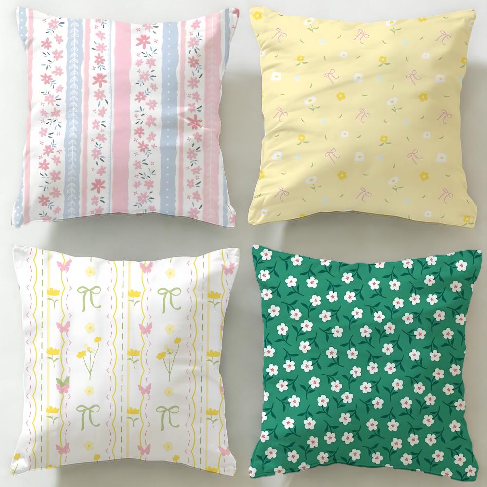 Style cute expression Cushion Cover Soft EasyWash Pillow Case Versatile for Couch Bed Travel and Office