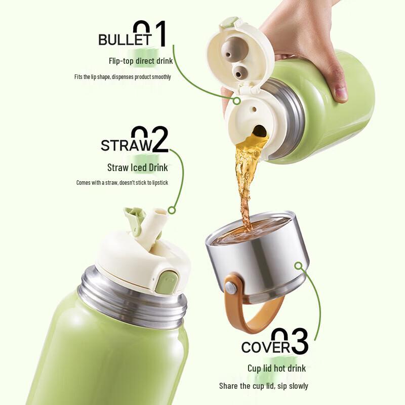 Термобутылка SUPOR Multi-Drink из нержавеющей стали 316L, 700 мл