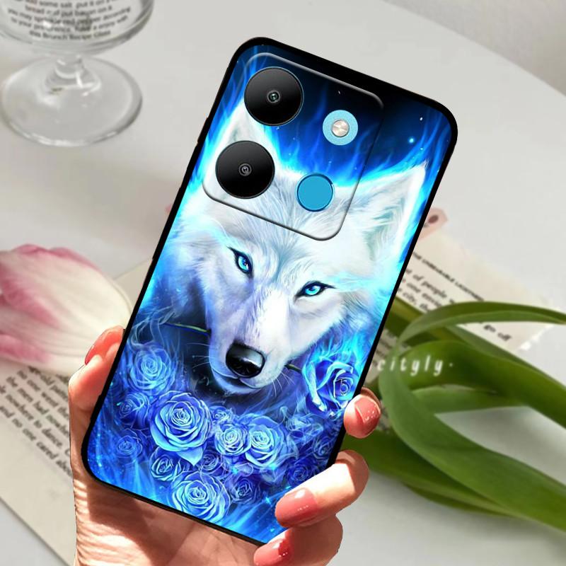Для Infinix Smart 7 Чехол Роскошный Силиконовый ТПУ Мягкий Телефон Черный Чехол Чехлы Для Infinix Smart7 X6515 Funda Защитный Coque Capa