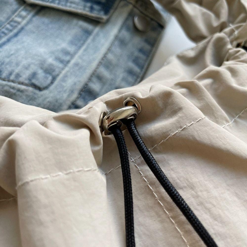 Handbag Nylon Shoulder Bag Korean Style Drawstring Bag Cute Oxford Cloth Crossbody Bag  Outdoor