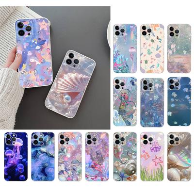 Чехол для телефона «Морские существа с медузой» для iphone 15 14 Pro Max 13 12 11 Pro Max XSMax XR 12 13 mini 14 Plus