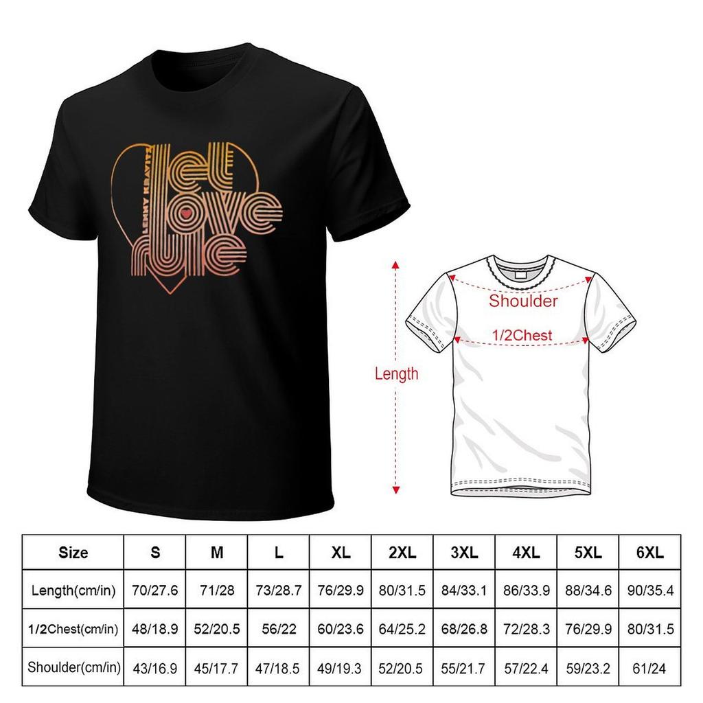 Lenny Kravitz RETRO GRADIENT TShirt luxury designer graphic t shirt vintage heavy weight t shirts for men