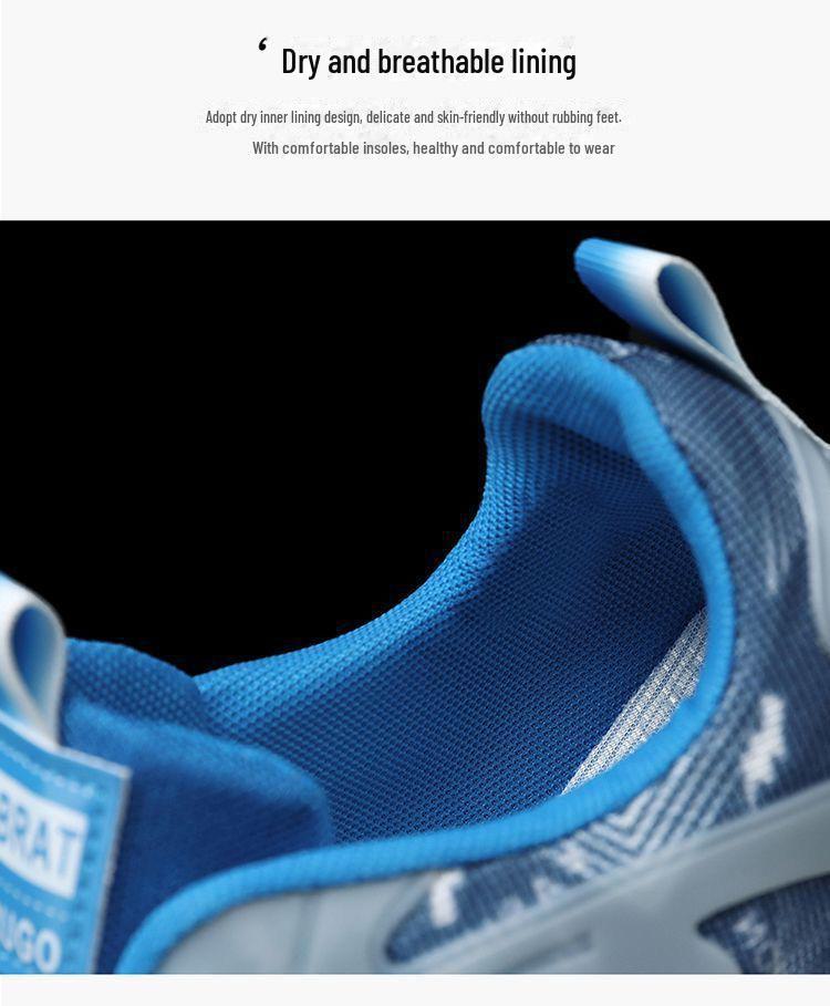 Men's 2025 Summer Trendy Mesh Running Shoes - Versatile, Thick Sole, Anti-Odor Design for Dad Style