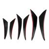 6Pcs Gloss Black Car Front Bumper Wind Knife Trims Front Bar Universal
