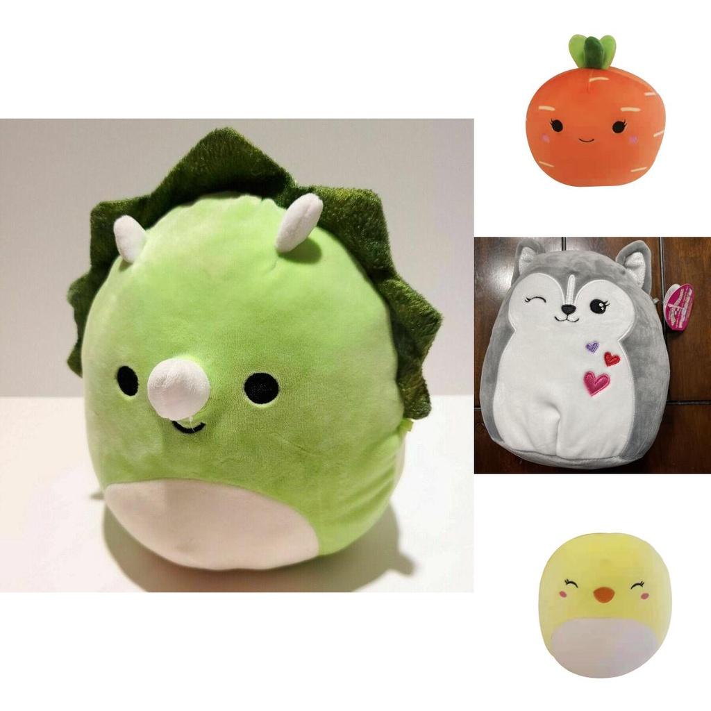 И милая плюшевая игрушка Squishmallow с изображением Stump The Skeleton Squad Bouncer**