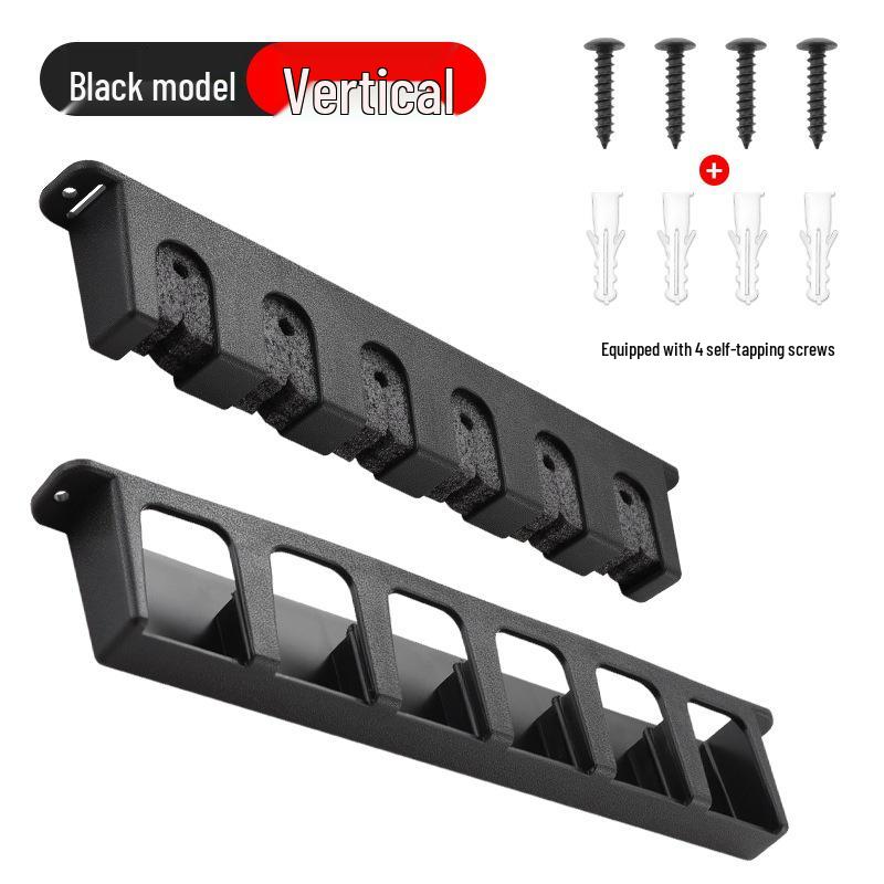 Multi-functional Wall-mounted Fishing Rod Rack - Hole-free Display and Storage