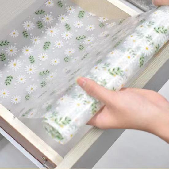 1 рулонный коврик для ящика, нескользящий, водонепроницаемый, для кухонного шкафа, легко моющийся, защитный коврик для полки для дома