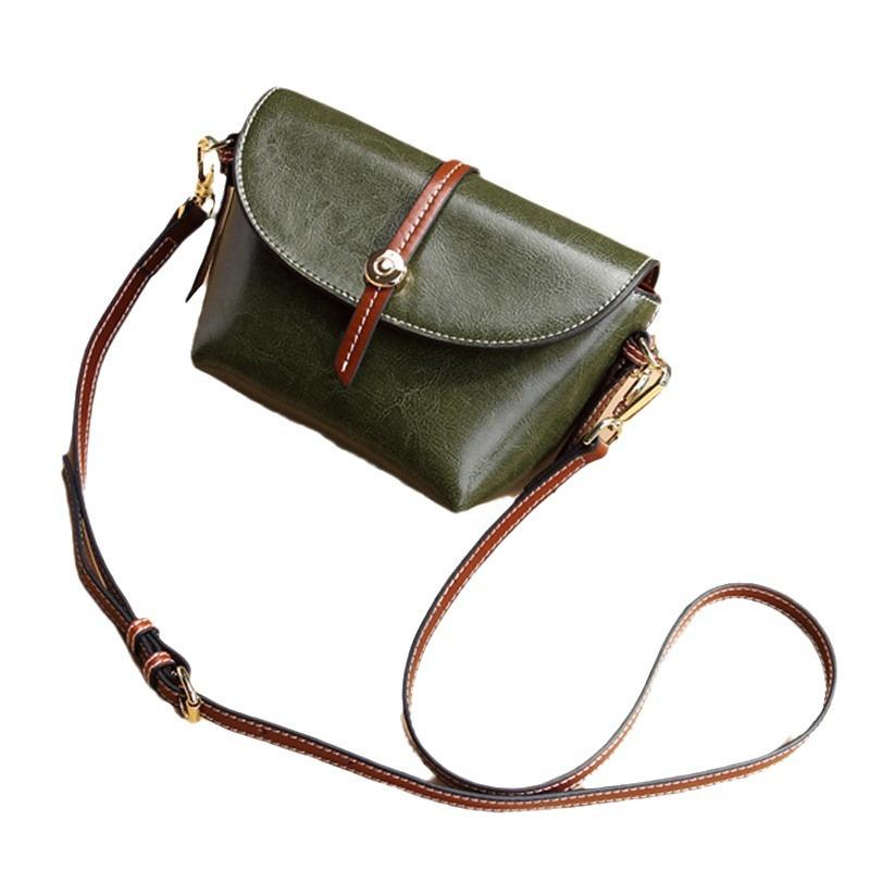 Женская сумка из натуральной кожи, женская винтажная сумка через плечо, женская сумка Crossspan Small Bag