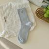 Striped Boneless Socks Autumn Japanese And Korean Pinstripe Fine Australian Cotton Soft Cotton Socks Trendy Simple And Versatile Mid-Leg Socks